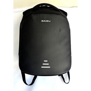 BAIBU Anti Theft Black Laptop Backpack with USB Charging